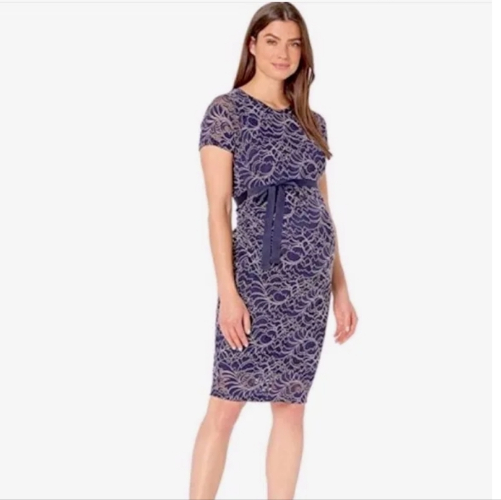 Motherhood Maternity Lace Dress Size Large RN#79913, NWOT